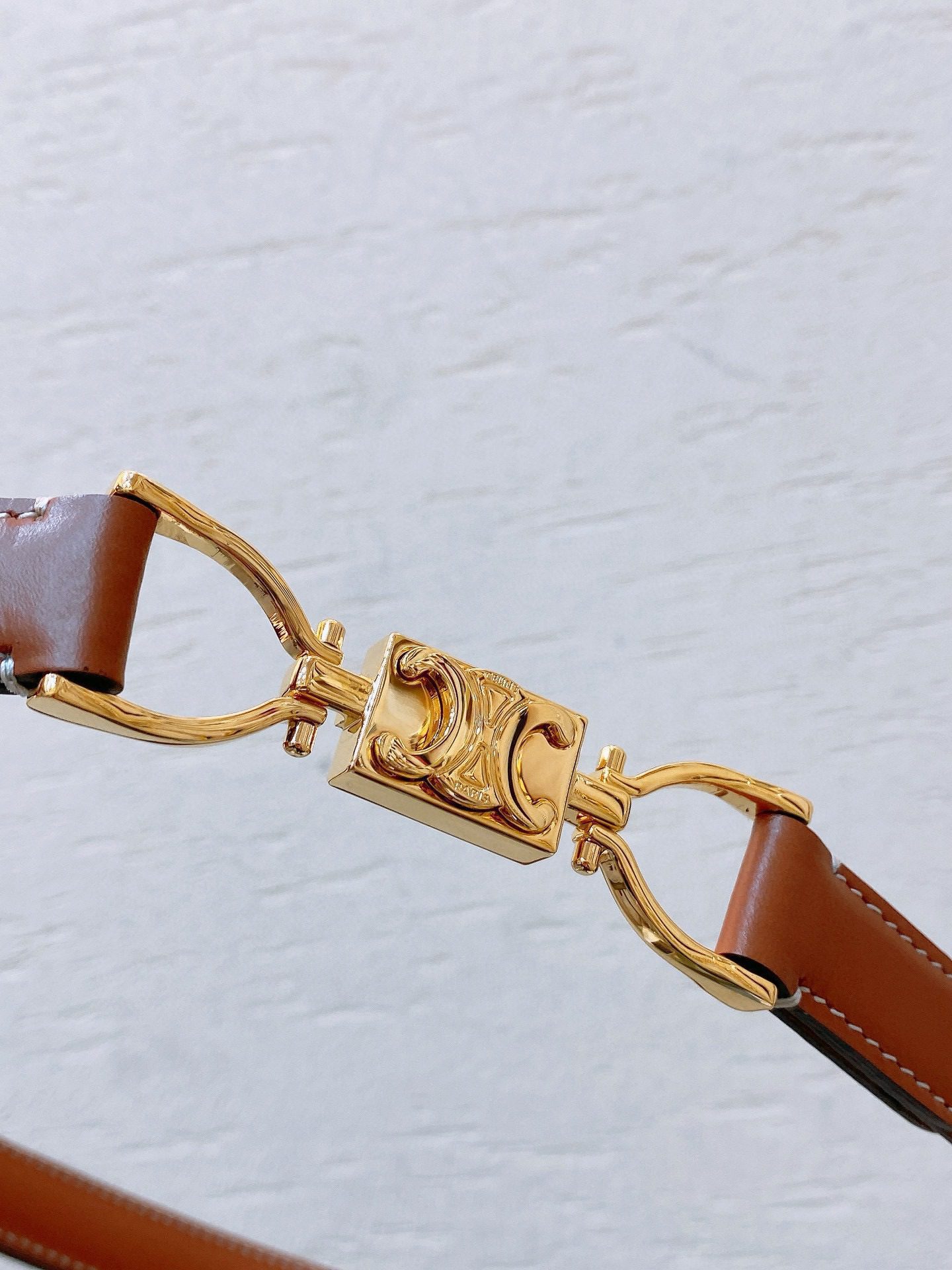 Celine hook buckle TRIOMPHE belt view 2