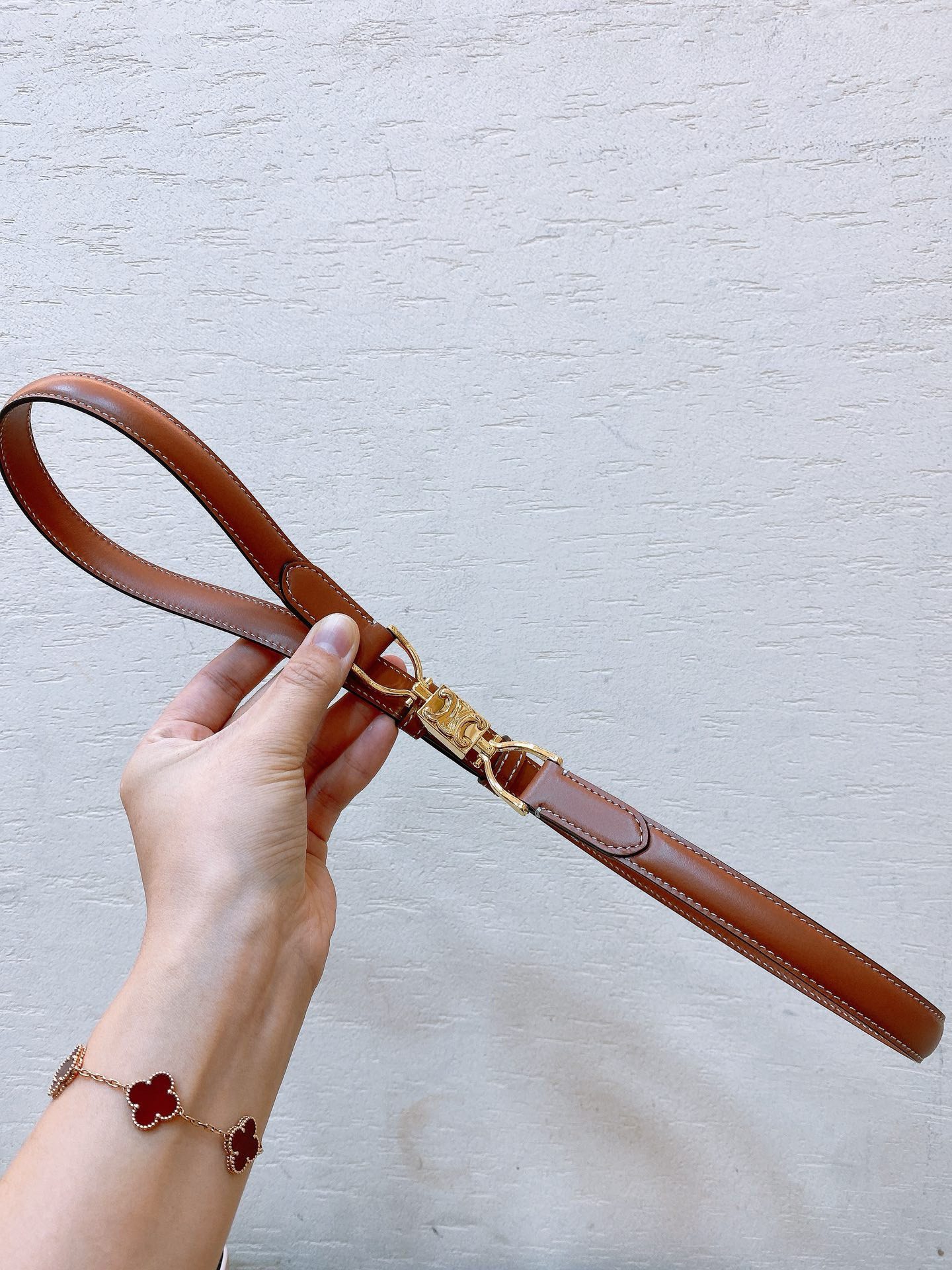 Celine hook buckle TRIOMPHE belt view 3