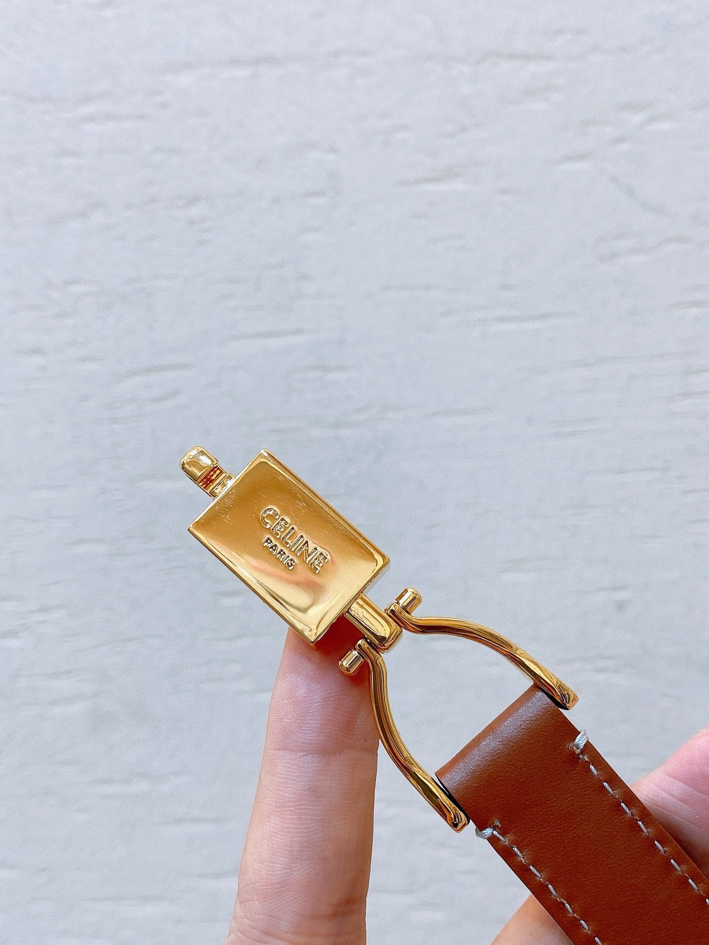 Celine hook buckle TRIOMPHE belt view 5