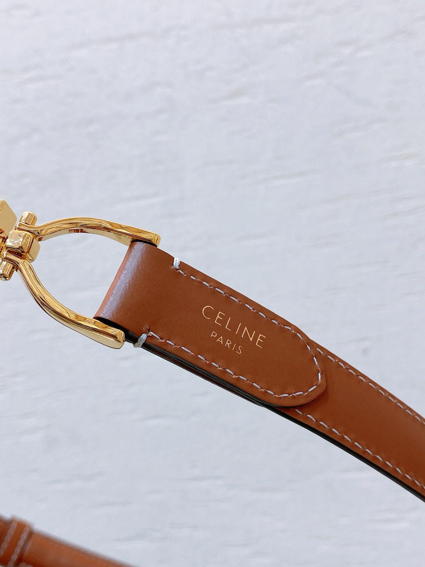 Celine hook buckle TRIOMPHE belt view 6