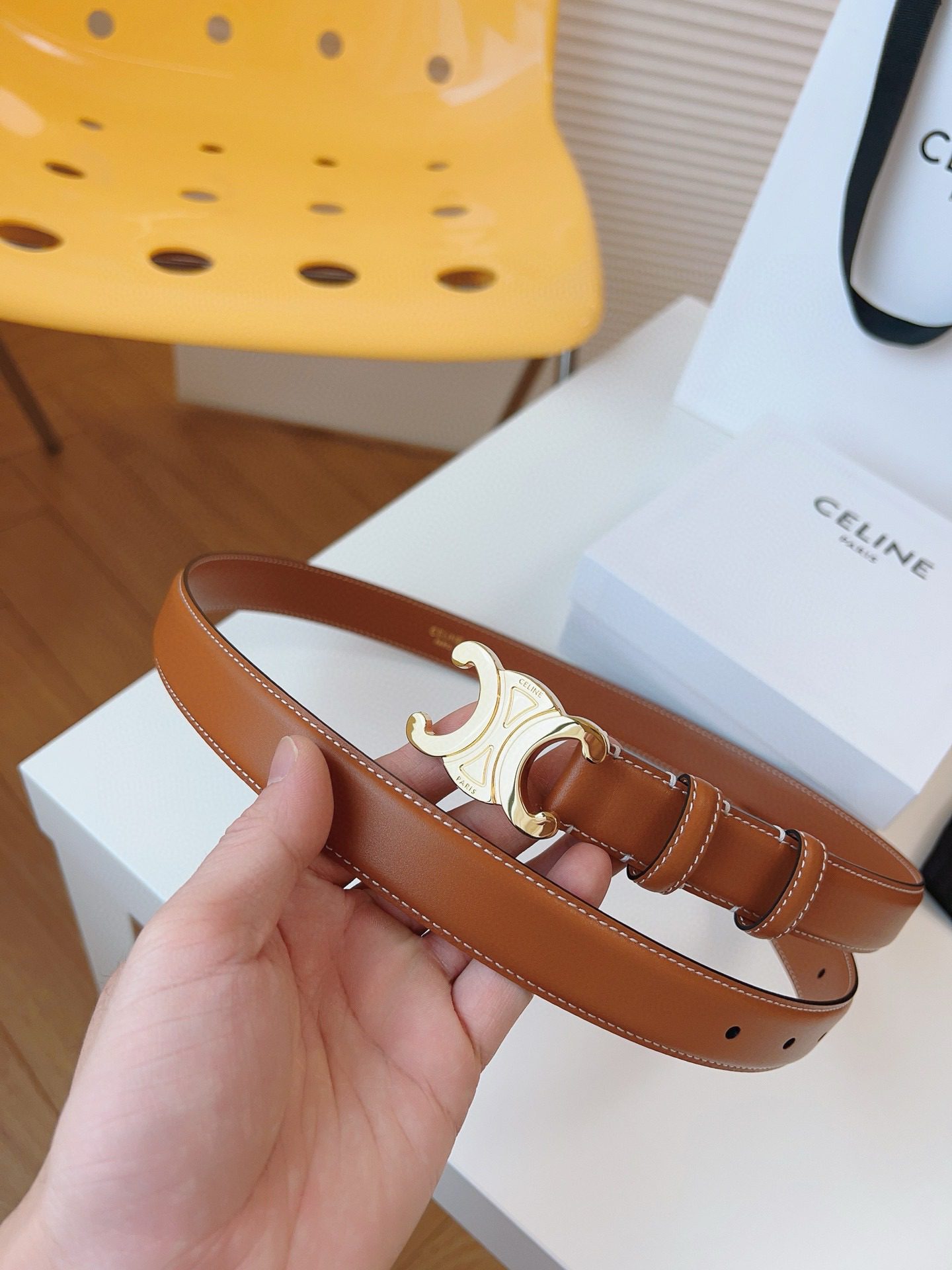 Celine LOGO belt 25mm view 1