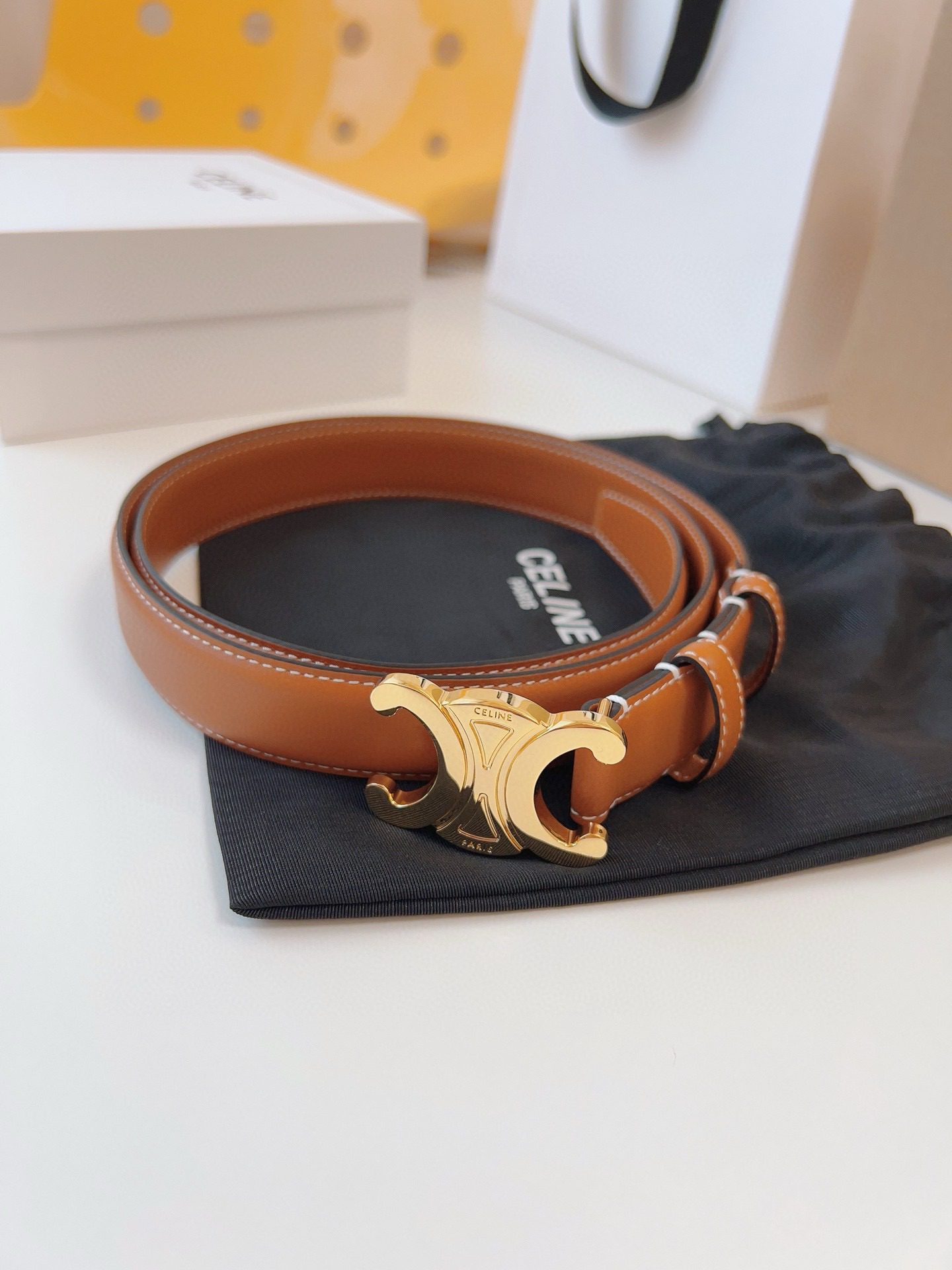 Celine LOGO belt 25mm view 2
