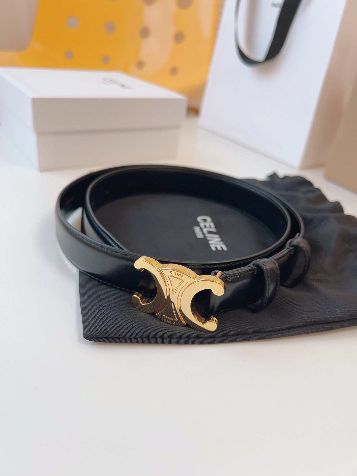 Celine LOGO belt 25mm view 3