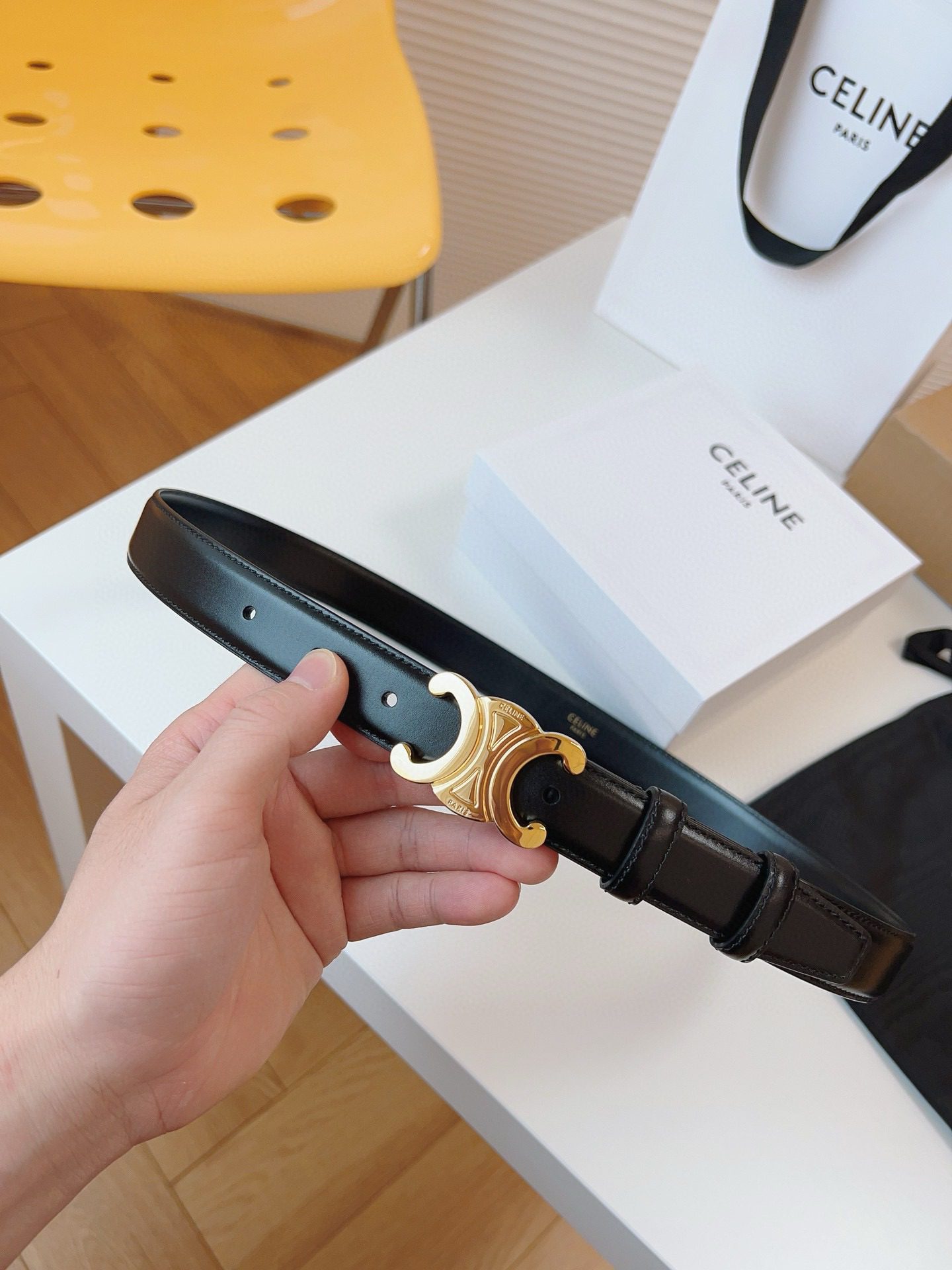 Celine LOGO belt 25mm view 4