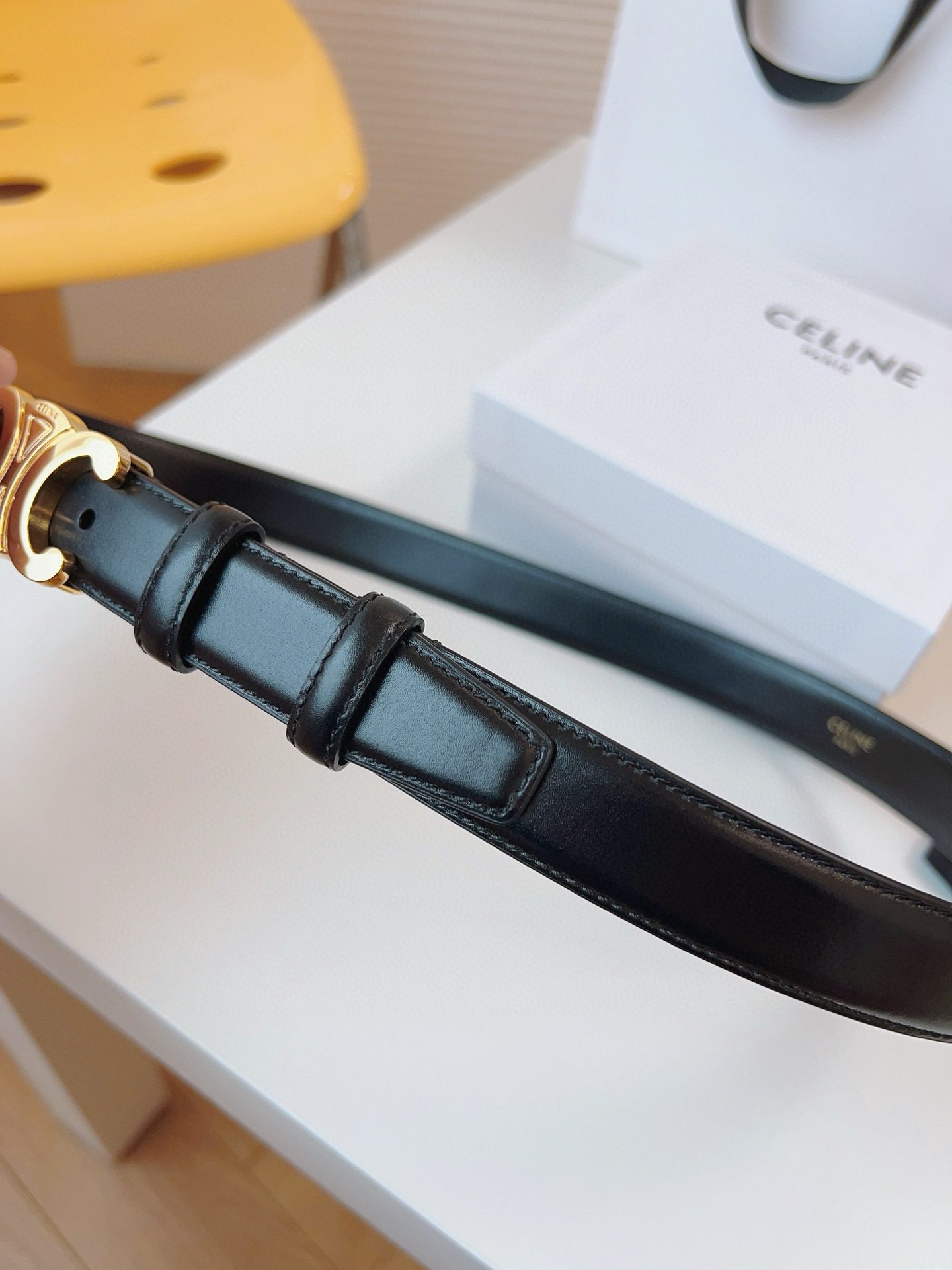 Celine LOGO belt 25mm view 5
