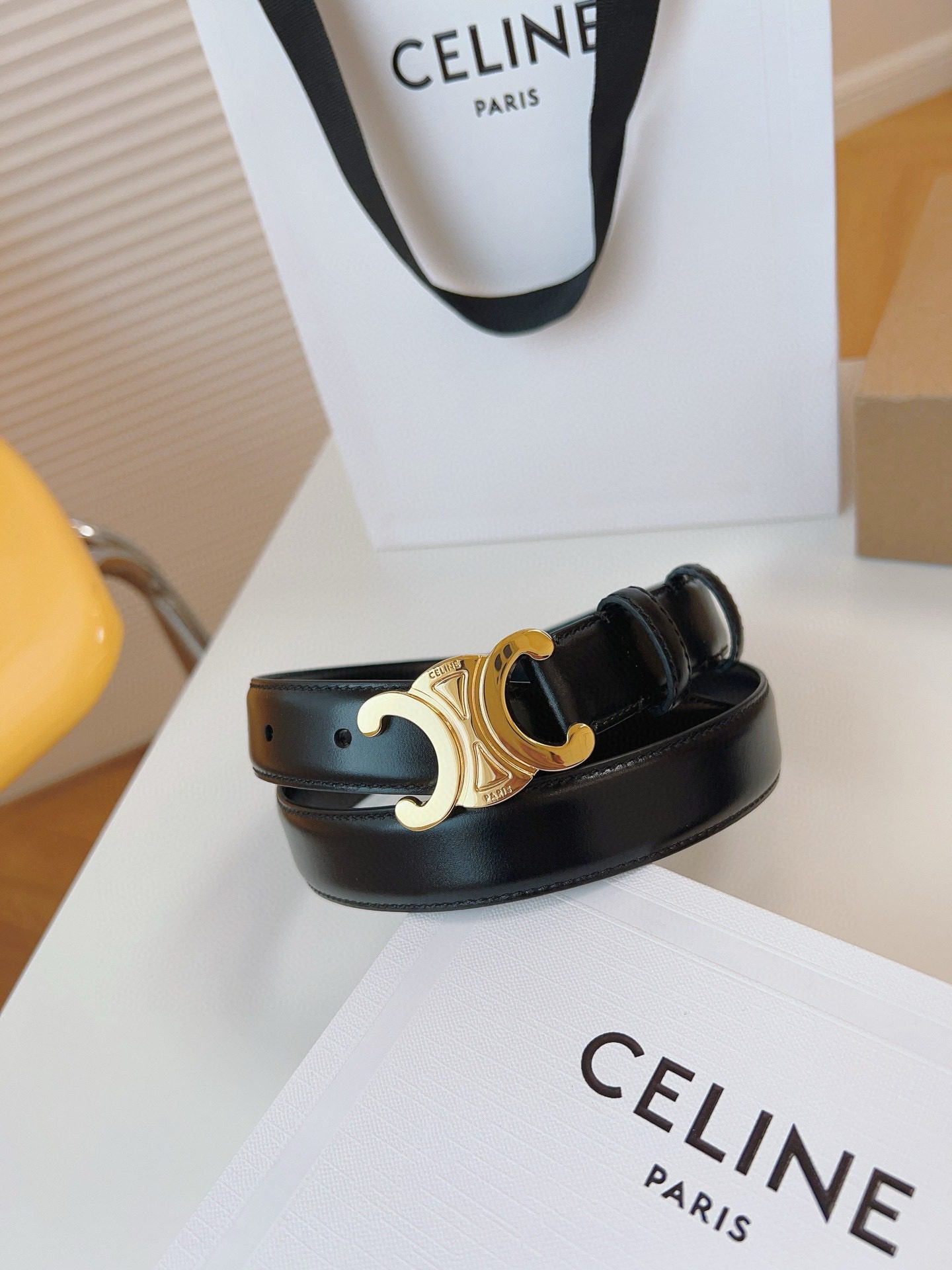 Celine LOGO belt 25mm view 6