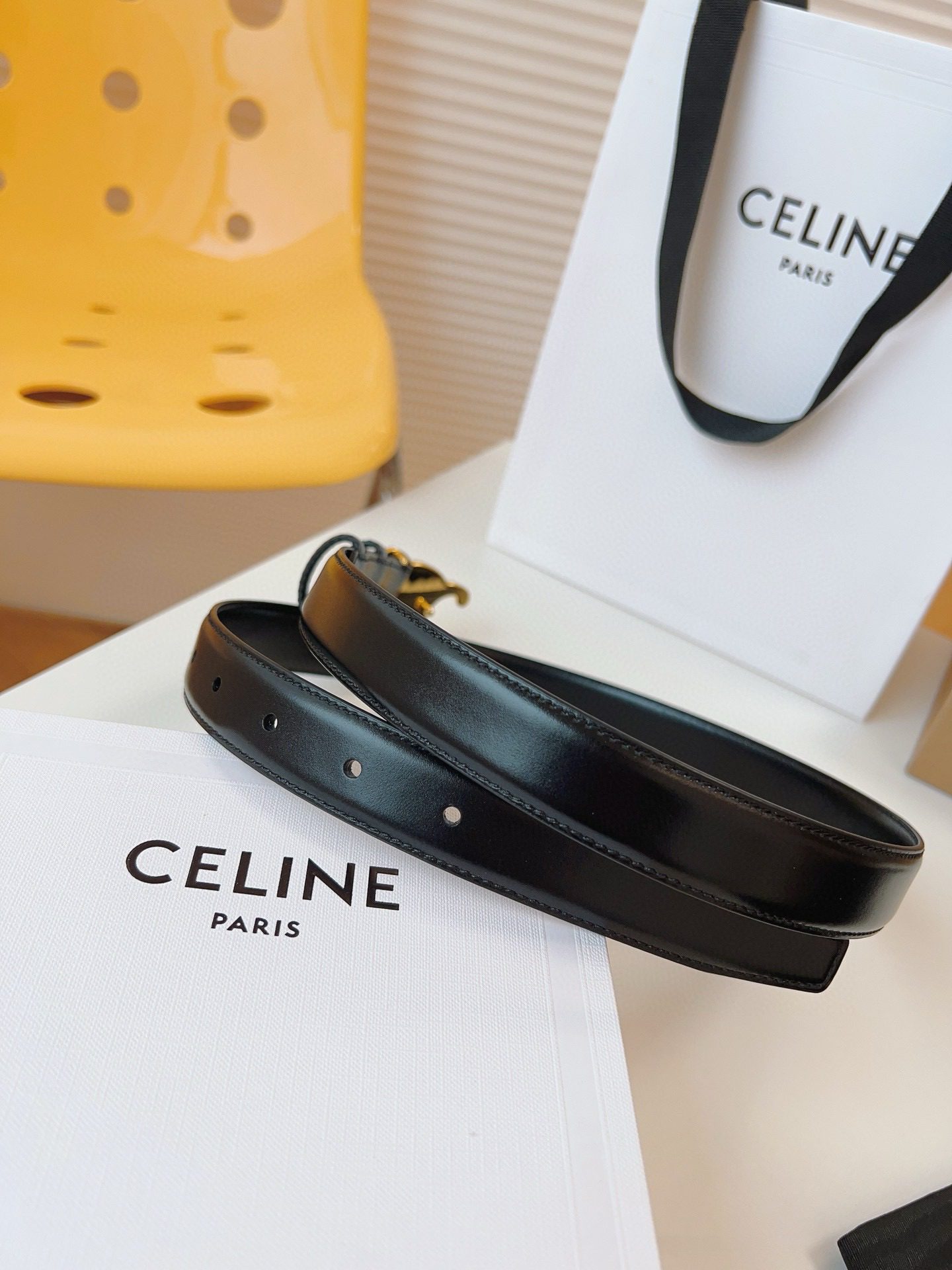 Celine LOGO belt 25mm view 8
