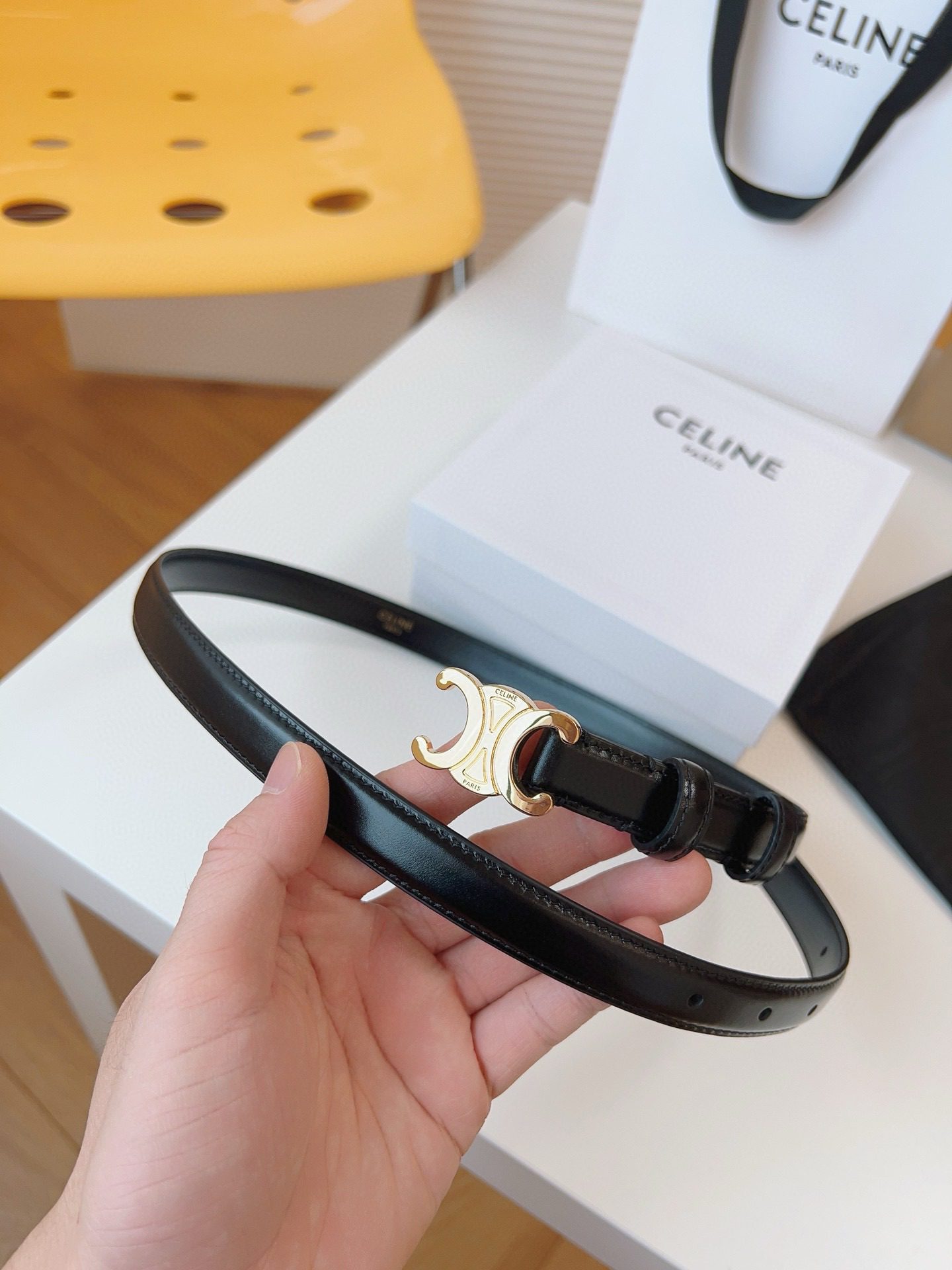 Celine LOGO belt 18mm view 1