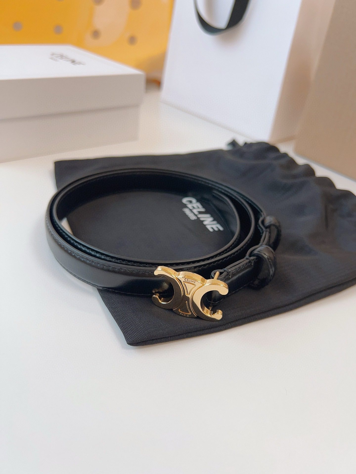 Celine LOGO belt 18mm view 3