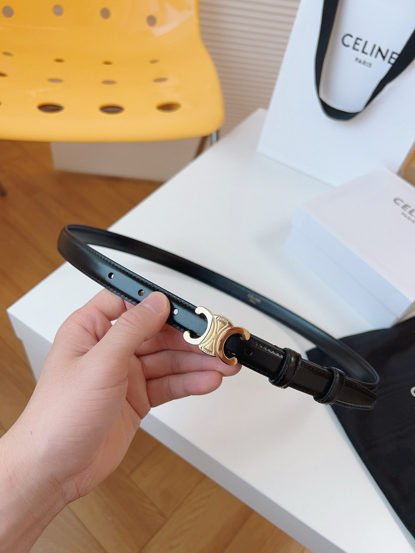 Celine LOGO belt 18mm view 4