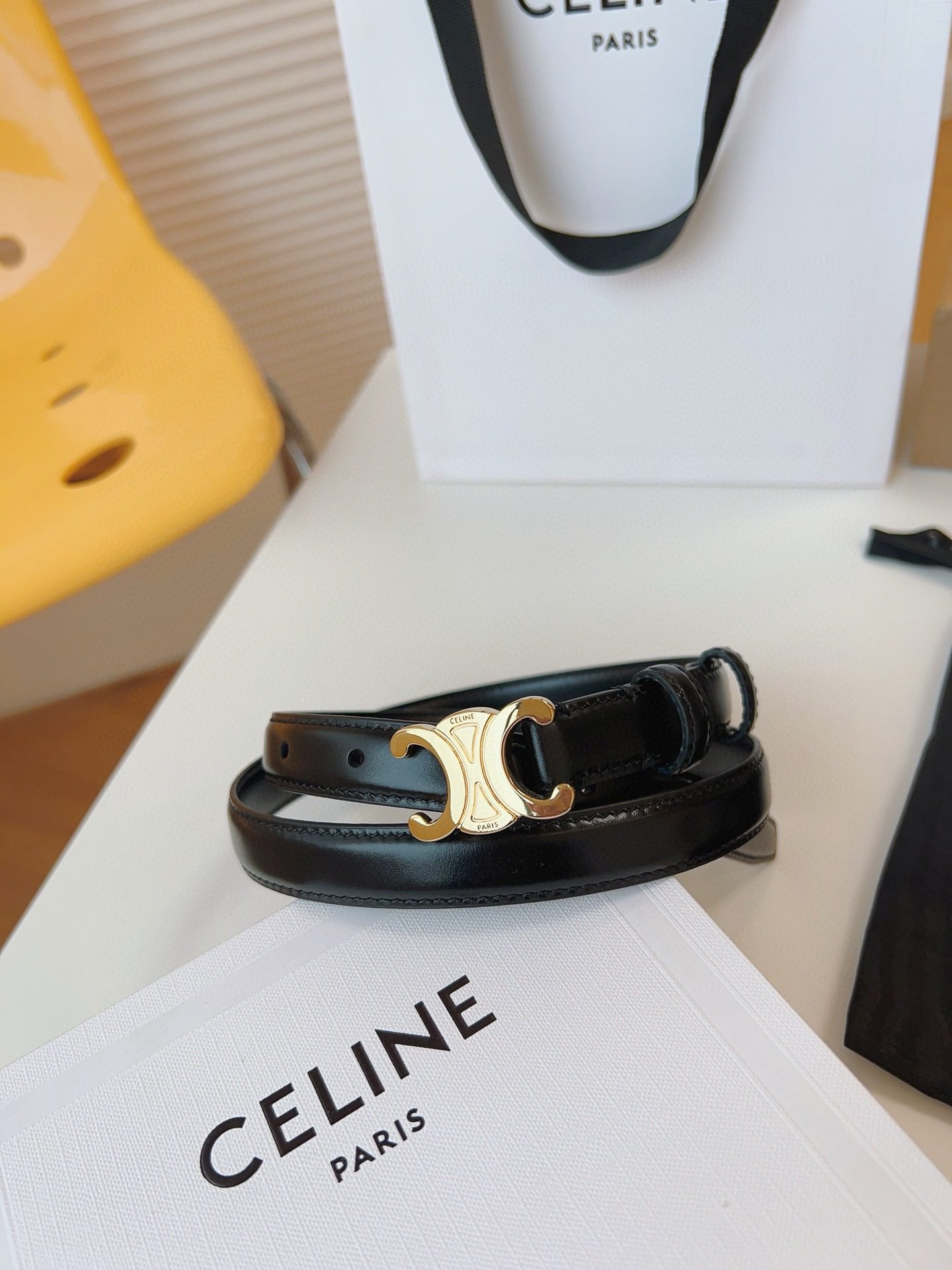 Celine LOGO belt 18mm view 6