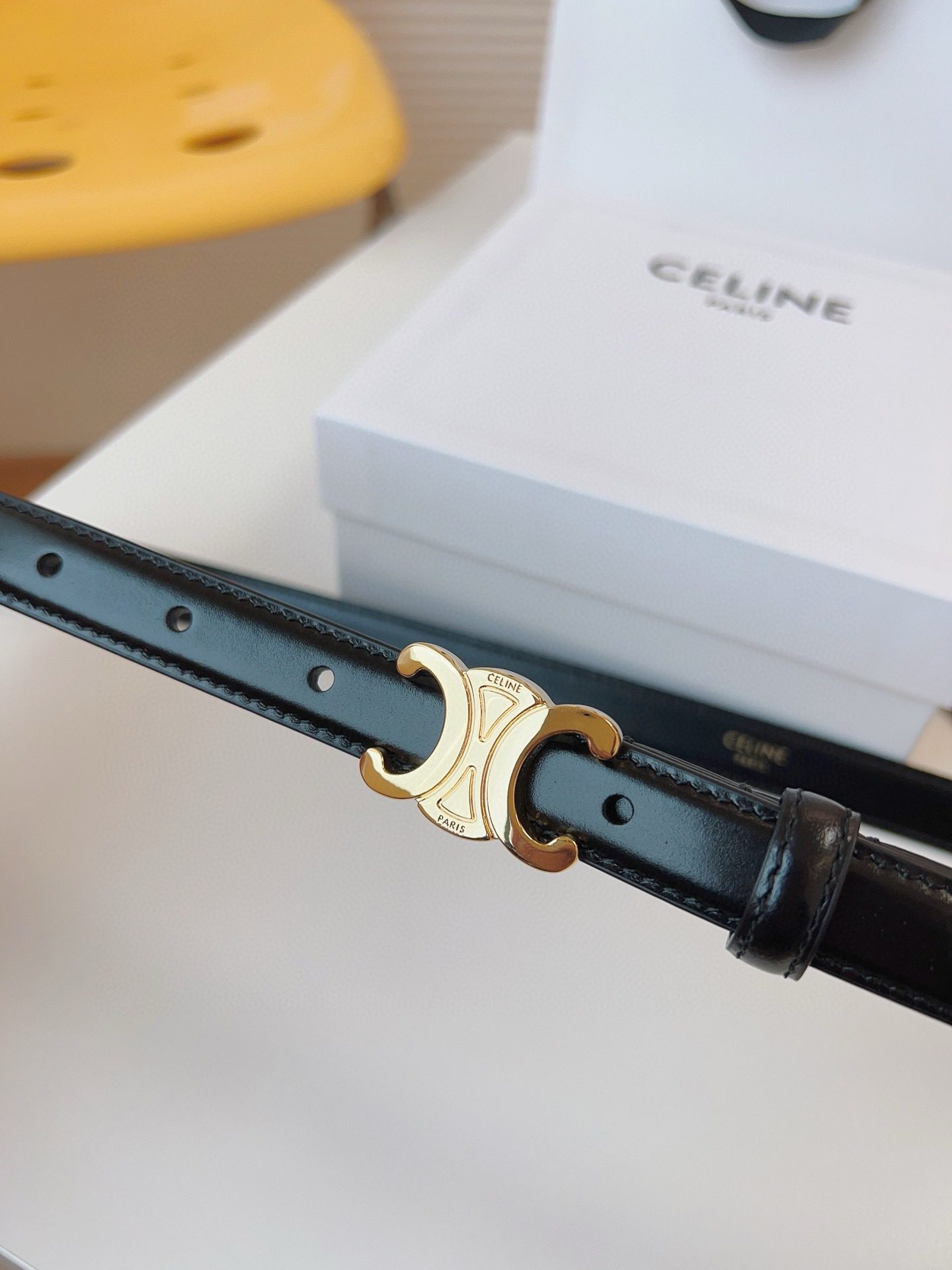 Celine LOGO belt 18mm view 9